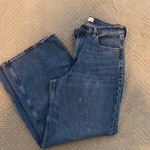 A&F wide leg, high rise